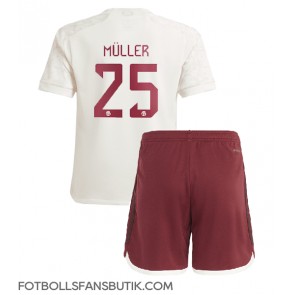 Bayern Munich Thomas Muller #25 Replika Tredje Tröja Barn 2023-24 Kortärmad (+ Korta byxor)